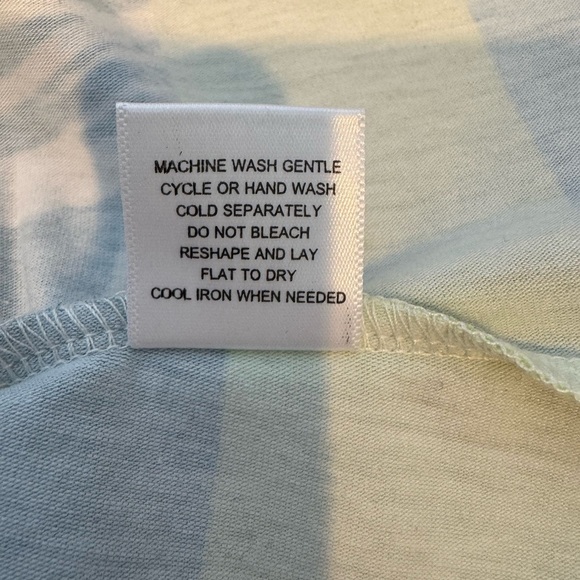 Krimson Klover Teal and White Sleeveless Dress with Yellow Accents Size M - Picture 8 of 8